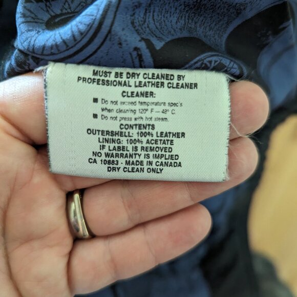 Black Leather Bomber Jacket - Picture 10 of 16